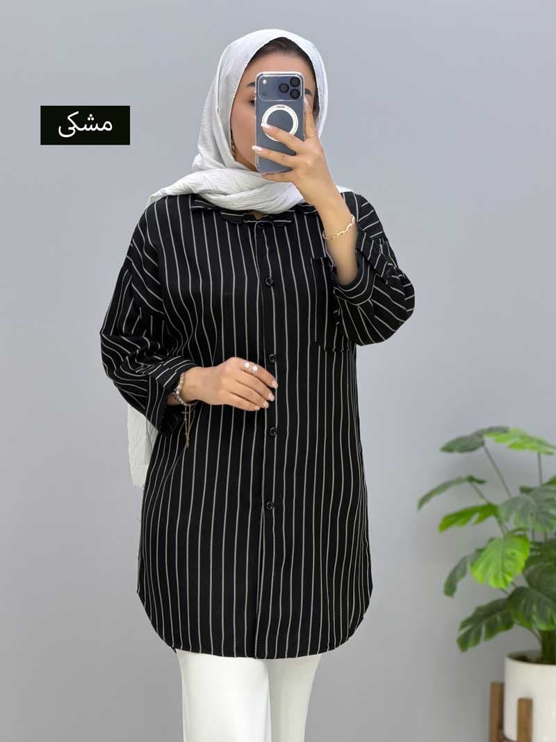مانتو دیپلمات جلو دکمه سانریس کد 106419 — تصویر ۳