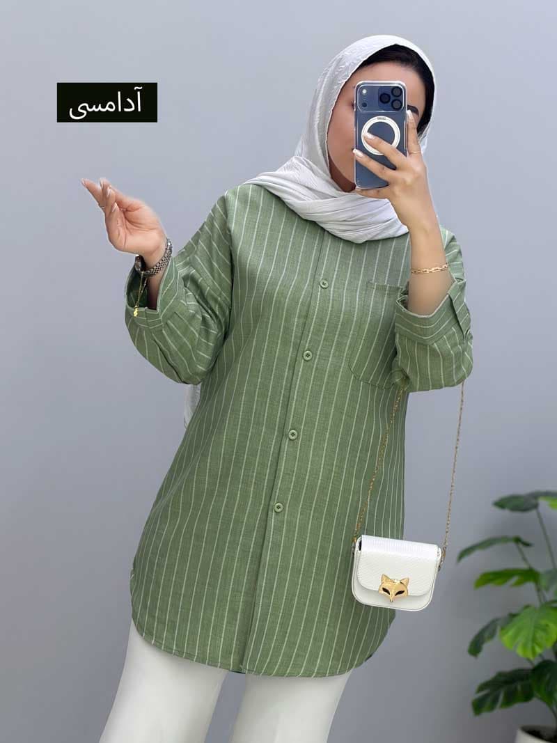 مانتو دیپلمات جلو دکمه سانریس کد 106419 — تصویر ۲