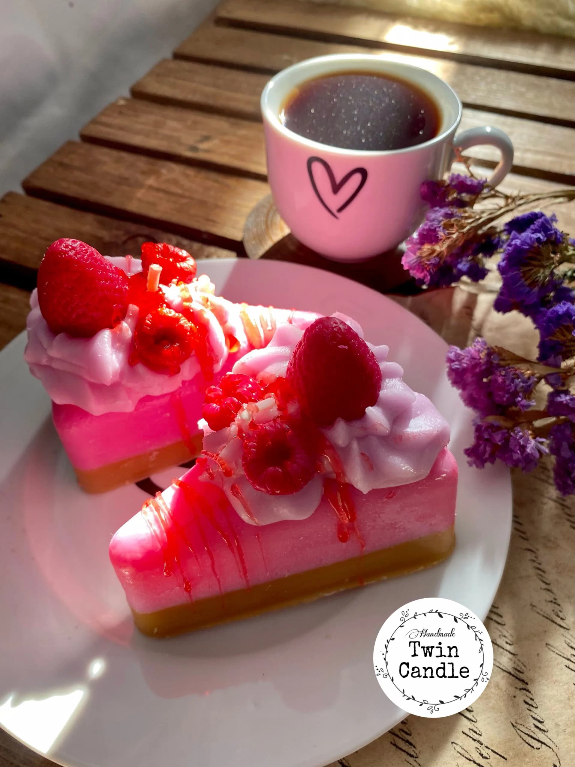 شمع چیزکیک توت فرنگی — تصویر ۸