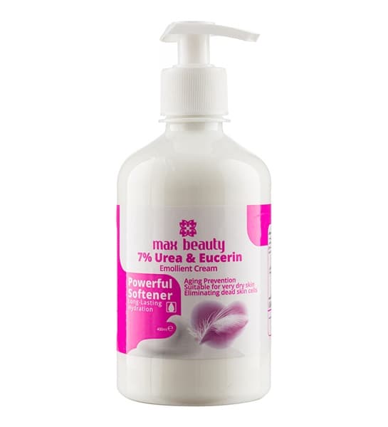 دینا کرم اوره اوسرین نرم کننده پمپی مکس بیوتی ۴۰۰ میلی لیتر | Max Beauty Urea And Eucerin Cream 400ml