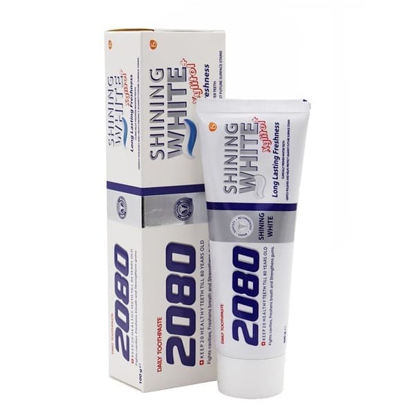 خمیر دندان سفید کننده ۲۰۸۰ شاینینگ وایت ۱۰۰ گرم | Shining White 2080 ToothPaste 100g