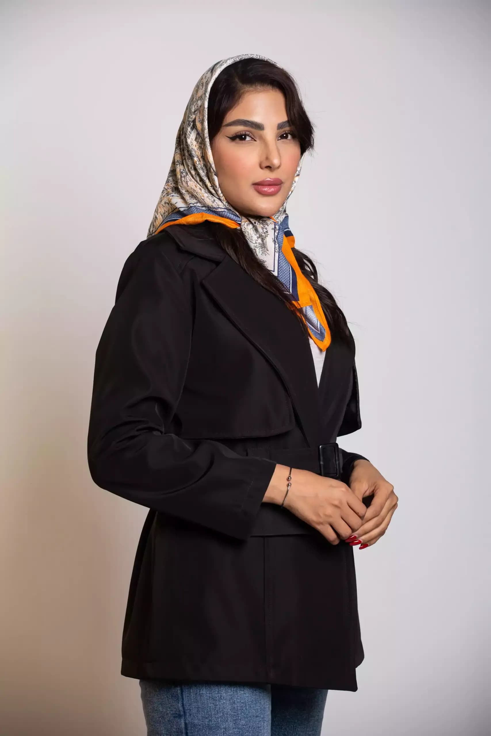 بارانی کوتاه یقه انگلیسی — تصویر ۶