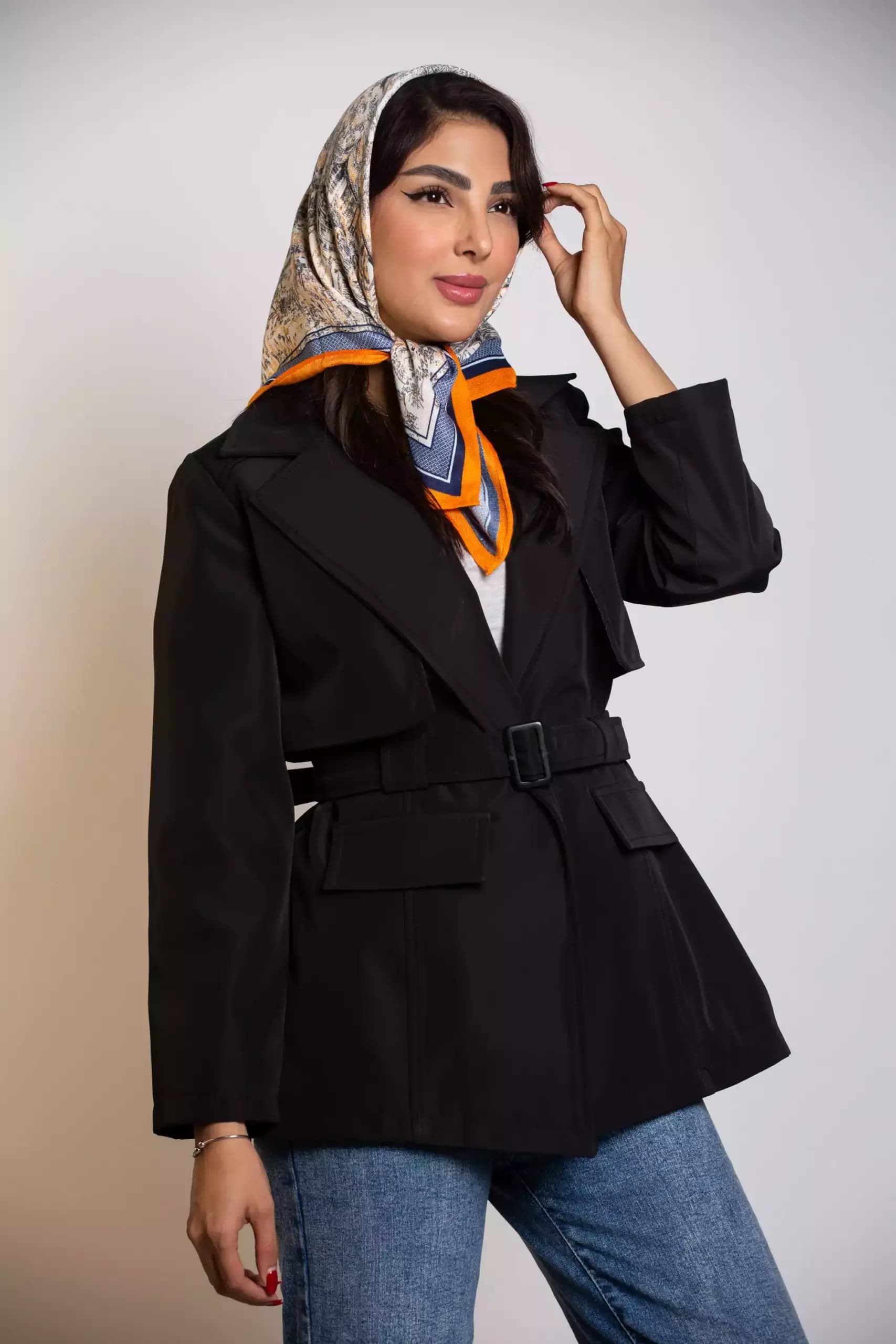 بارانی کوتاه یقه انگلیسی — تصویر ۷