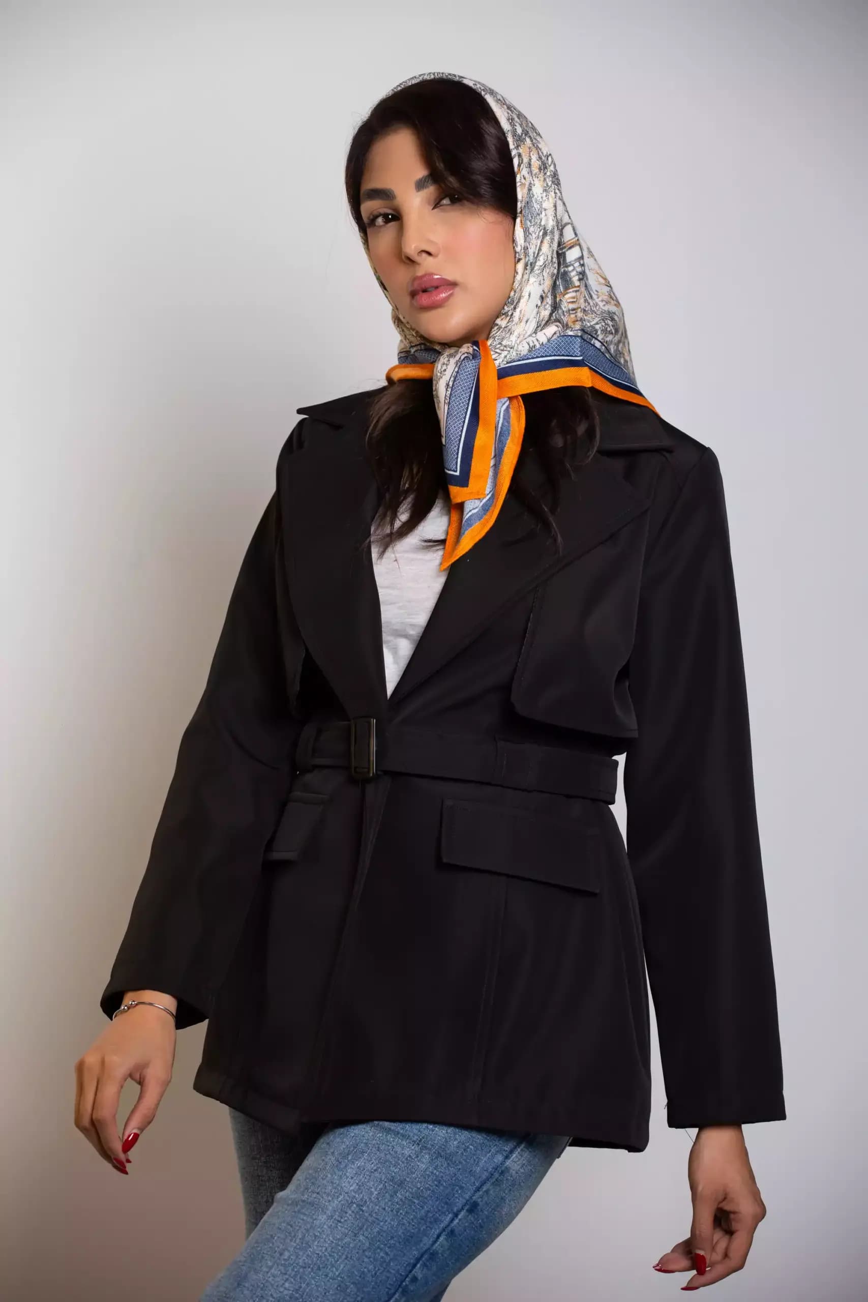 بارانی کوتاه یقه انگلیسی — تصویر ۵