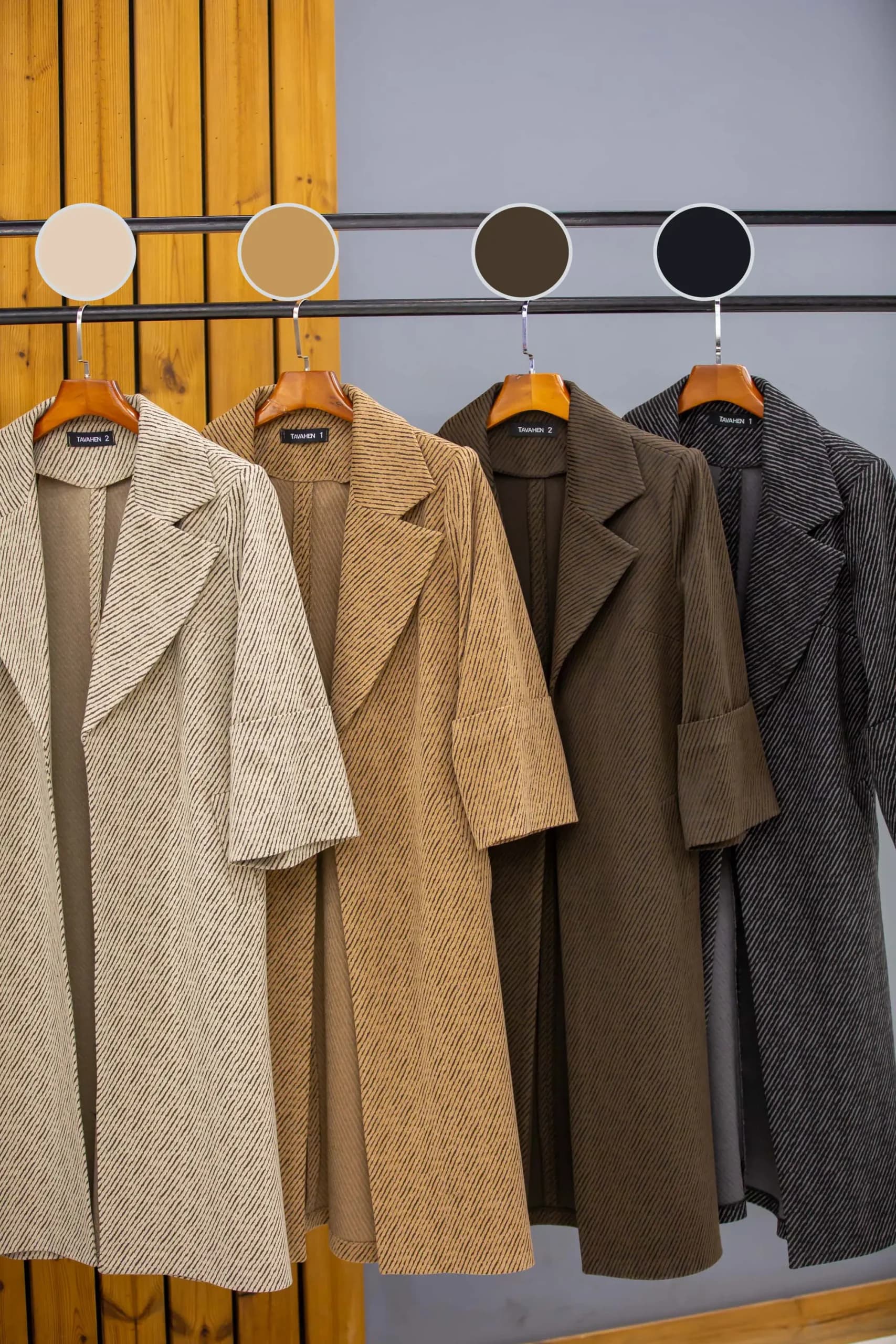 پالتو کشمیر بلند آستین پاکتی — تصویر ۲