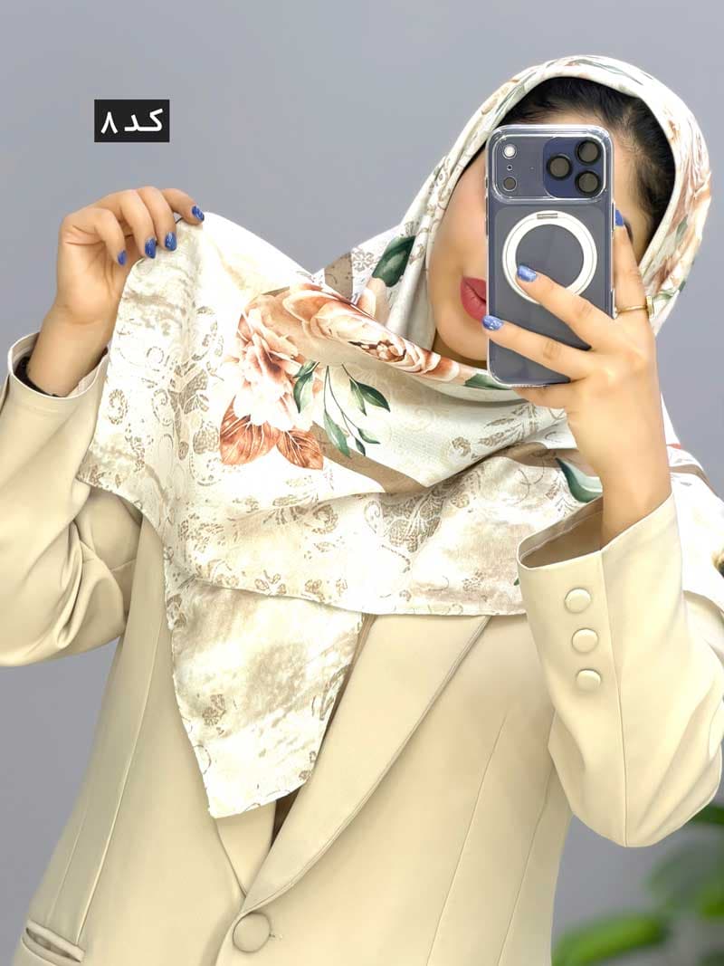 روسری نخی مهرخ کد 2010186 — تصویر ۳
