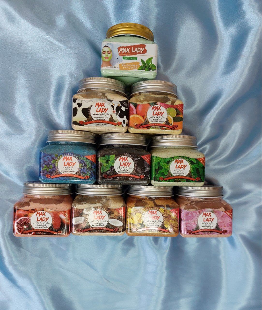 اسکراب شنی صورت و بدن مکس لیدی (Max Lady) 300 گرم — تصویر ۳