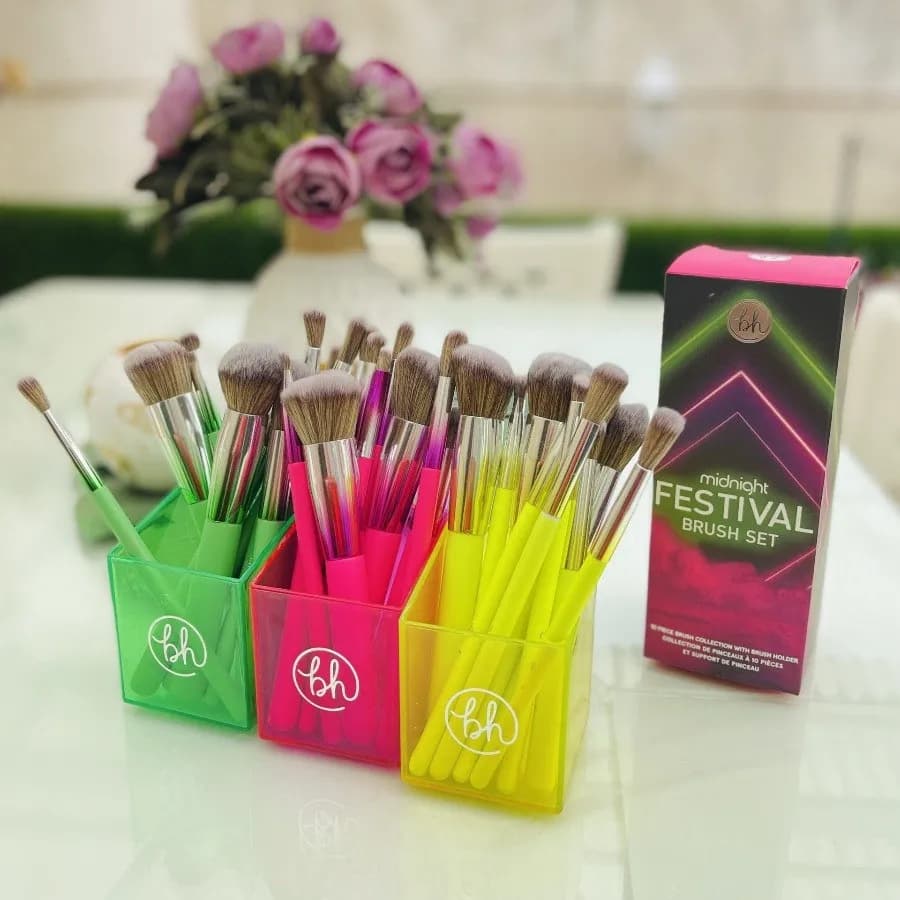 ست براش نئونی استنددار bh cosmetics (10 تیکه)