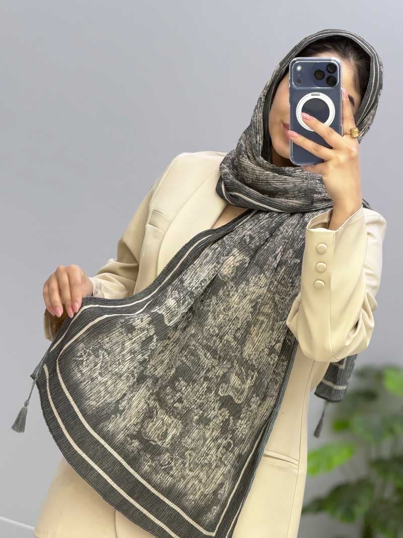 شال پلیسه نازین کد 11040