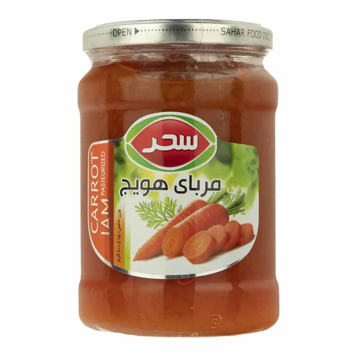مربای هویج شیشه سحر 800 گرم