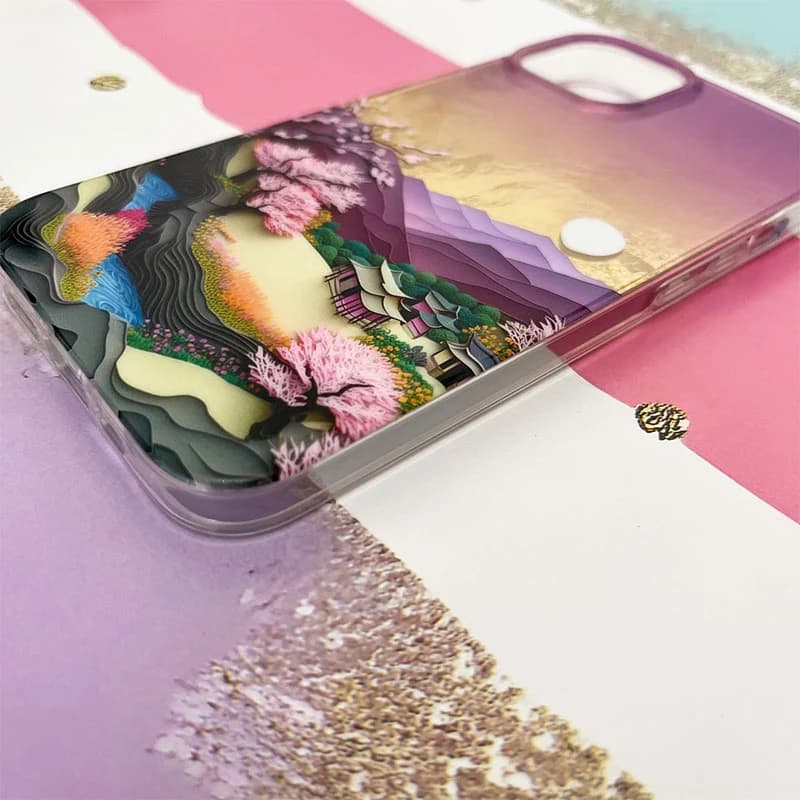 قاب گوشی iPhone 13 / 14 آیفون طرح منظره ژاپنی کد 617 — تصویر ۲