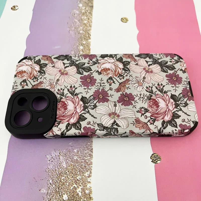 قاب گوشی iPhone 13 آیفون کبریتی طرح گل گلی کد 910