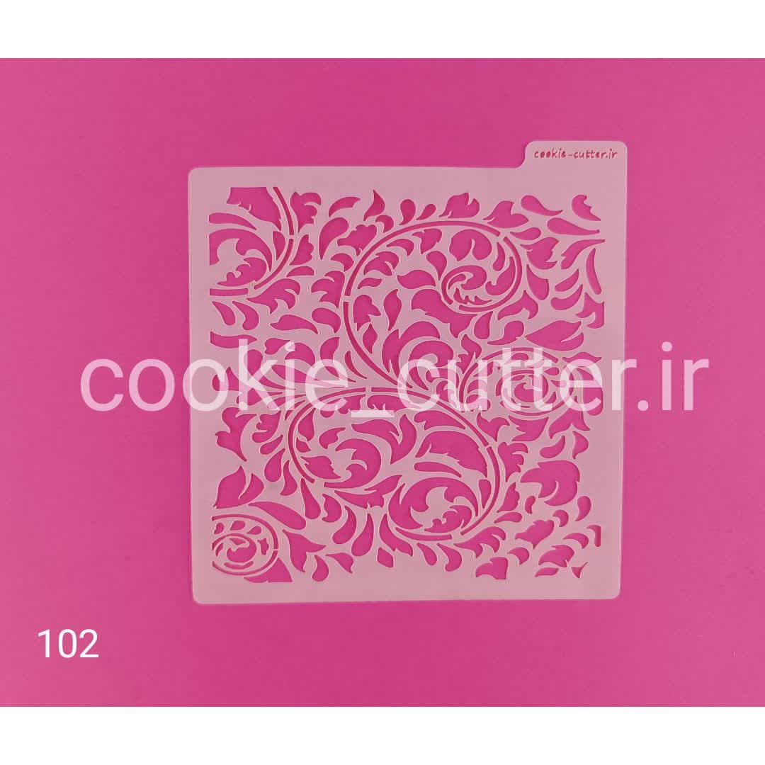 استنسیل طرح ترنج 102