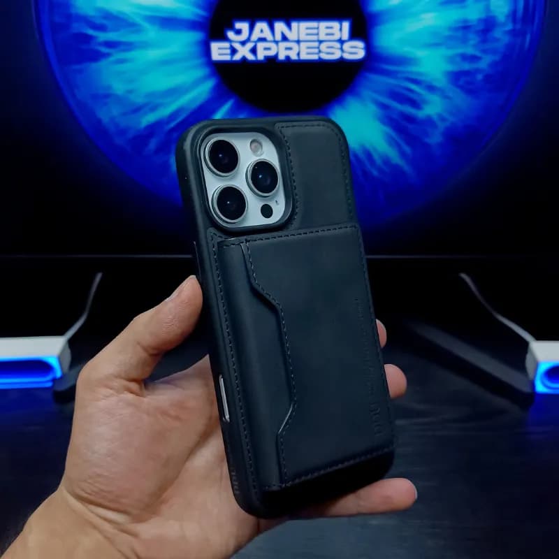 ولت مگ‌سیف چرمی آیفون 16 پرو مکس مدل DDU – iPhone 16 Pro Max DDU Magsafe Wallet