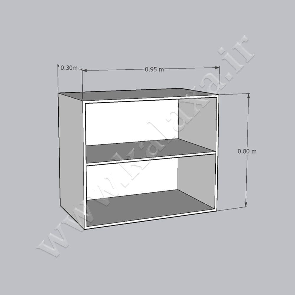 کابینت آماده تکی دیواری هایگلاس ایرانی طول 95 سانتیمتر — تصویر ۲