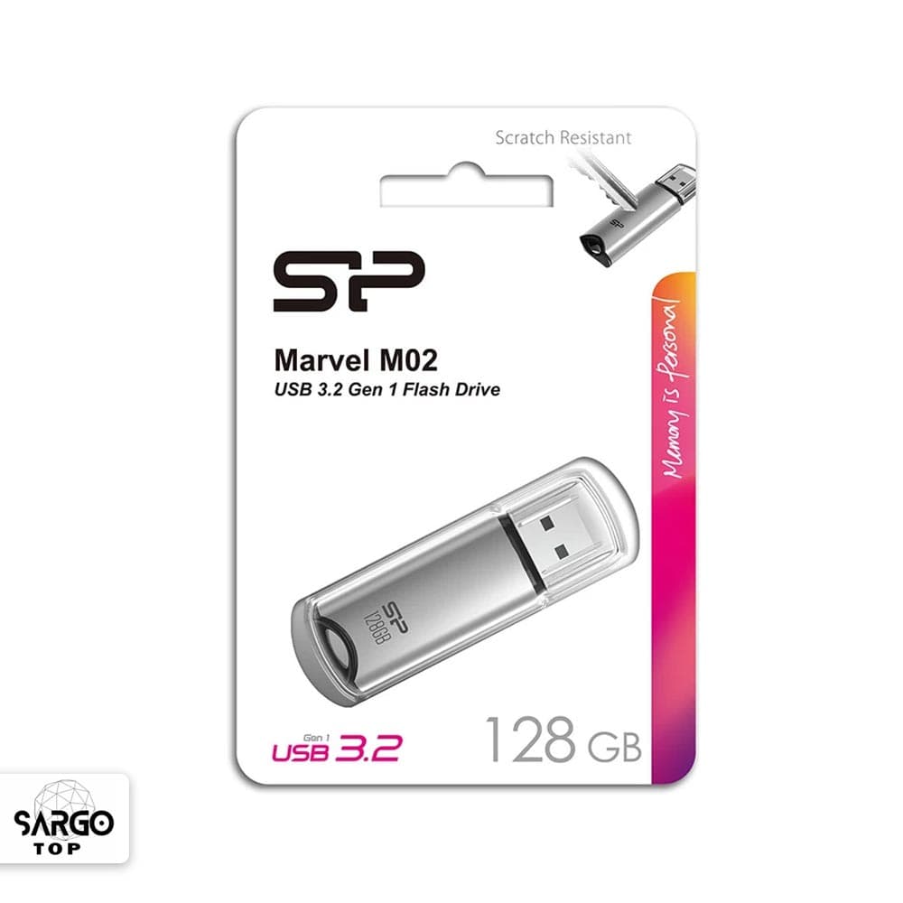 فلش مموری سیلیکون پاور مدل M02 ظرفیت 128 گیگابایت USB 3.2 — تصویر ۲
