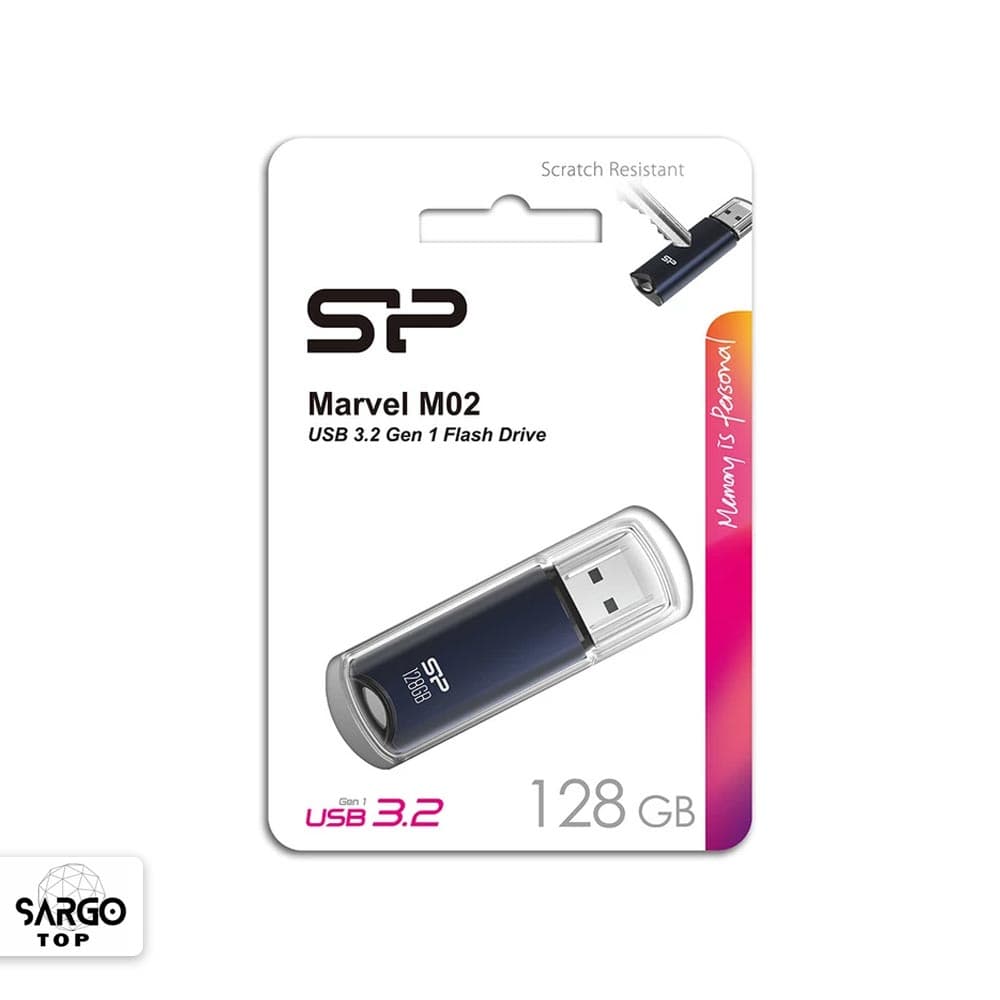 فلش مموری سیلیکون پاور مدل M02 ظرفیت 128 گیگابایت USB 3.2 — تصویر ۳