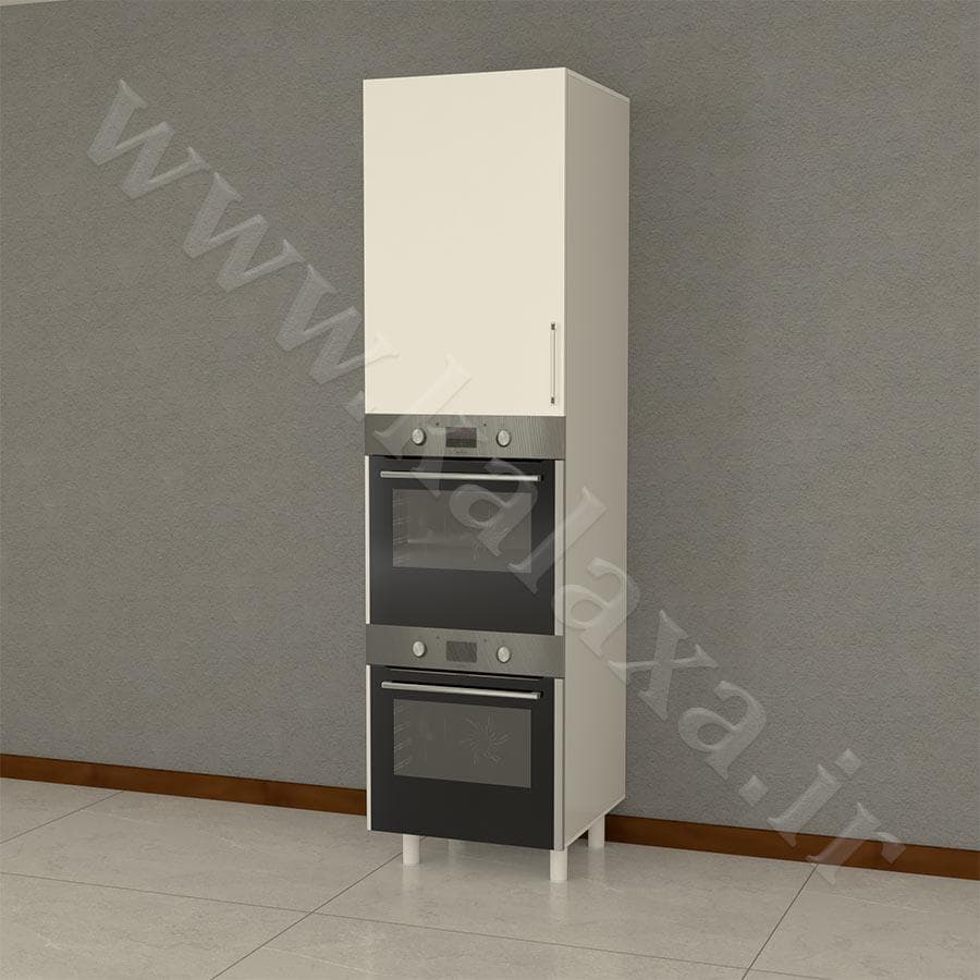کابینت آماده فر و مایکروفر هایگلاس ترک طول 60 سانتی‌متر