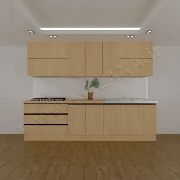 کابینت آماده نئوپان 3 متری دستگیره مخفی