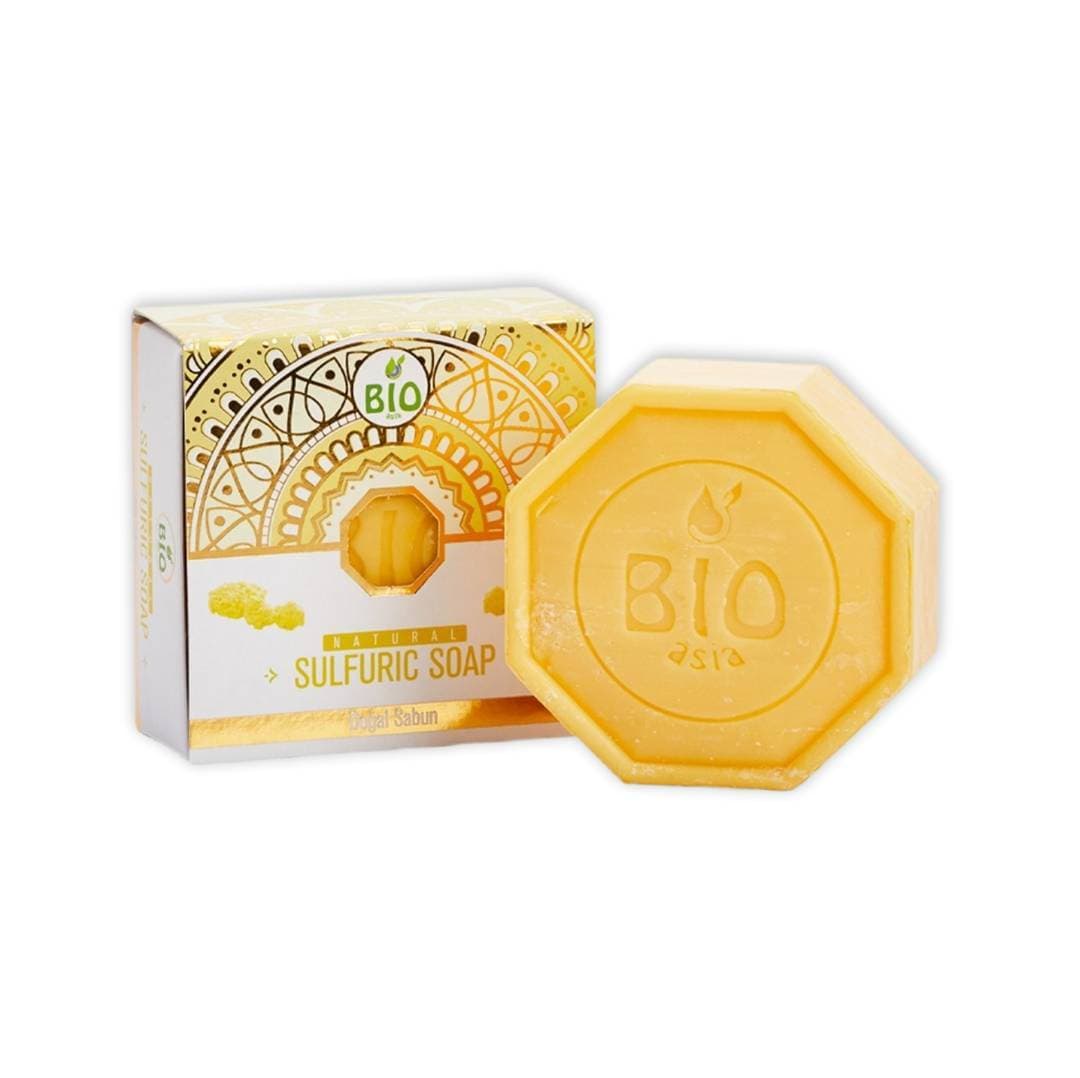 صابون گیاهی گوگرد بیو آسیا BIO asia مدل Sulfuric Soap حجم 150 گرم