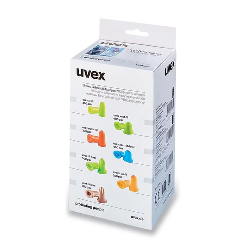 گوشی ایمنی(ایر پلاگ) اسفنجی uvex مدل x-fit (بسته 300 جفتی)