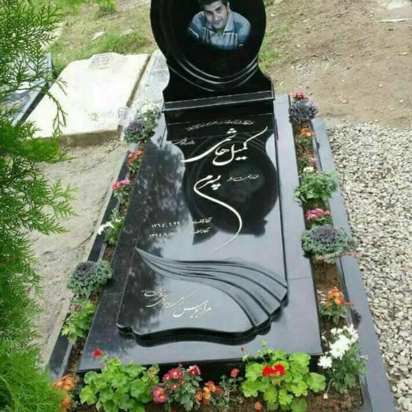 سنگ قبرسیمین بلک سوپرباغچه ای کد01011