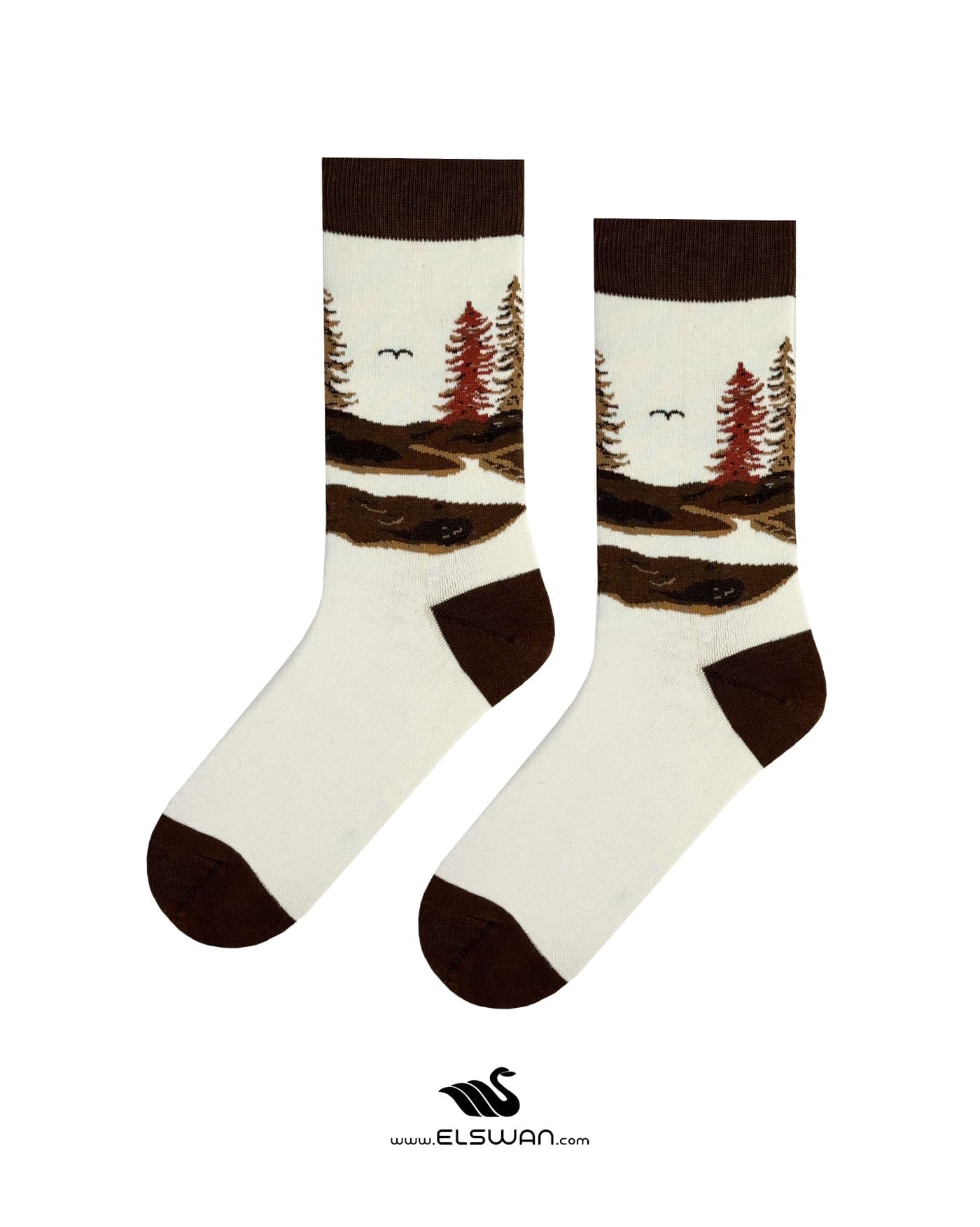جوراب ساق دار پنبه زمزمه درختان — تصویر ۲
