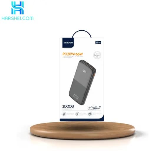 پاور بانک ۱۰۰۰۰ میلی آمپر SENDEM مدل PH80 — تصویر ۲