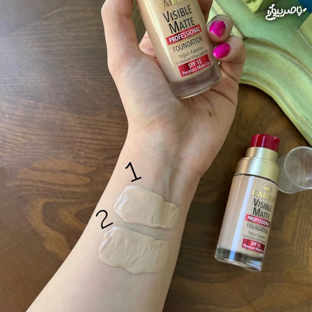 کرم پودر شیشه ای گابرینی مدل Visible Matte — تصویر ۲