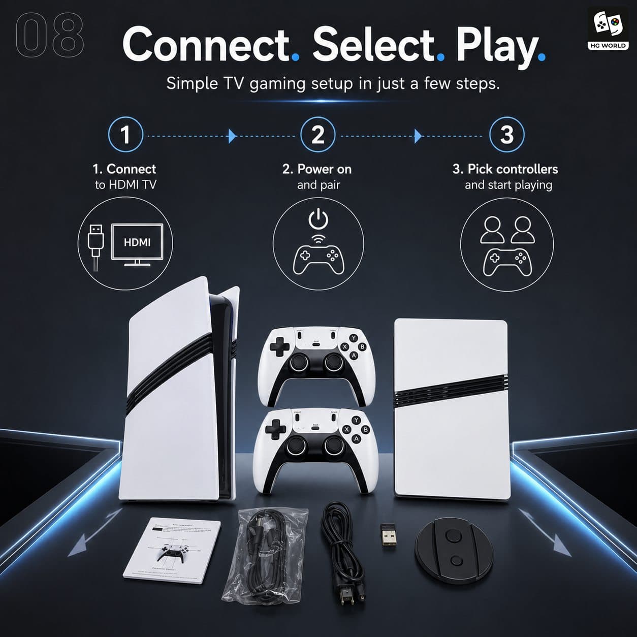 کنسول بازی GS5 Pro (مدل 2.4G Wireless Controller Gamestation) — تصویر ۷