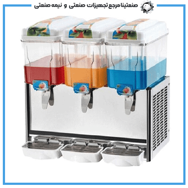 شربت سرد کن سه مخزن الکتروکار مدل LSJ 12L*3 (12 لیتری) — تصویر ۲