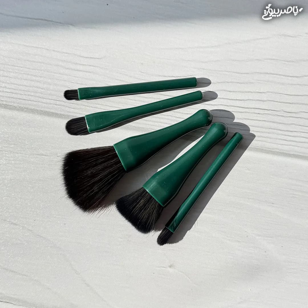 ست براش 5 عددی مدل صدفی آینه دار — تصویر ۵