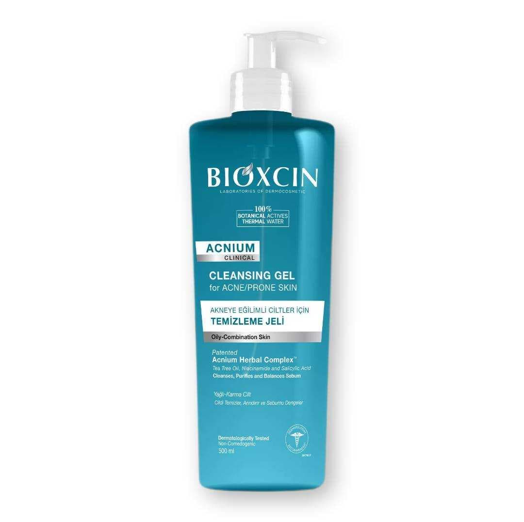ژل شستشوی ضد جوش بیوکسینBIOXCIN مناسب پوست چرب و مختلط مدل Acnium Clinical حجم 500 میل