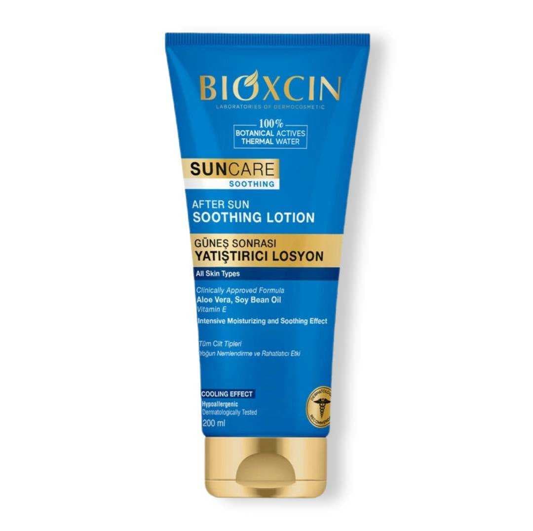 لوسیون بدن بعد آفتاب بیوکسینBIOXCIN تسکین دهنده و مرطوب کننده مدل Suncare Soothing حجم 200 میل