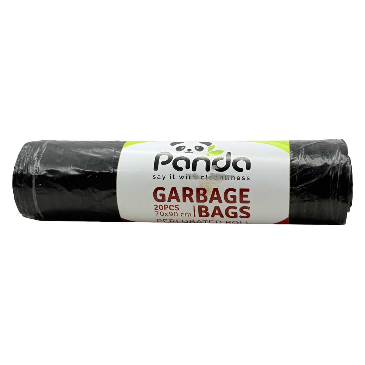 کیسه زباله رولی پرفراژ سایز 90*70 سانتی متر پاندا 20 عددی