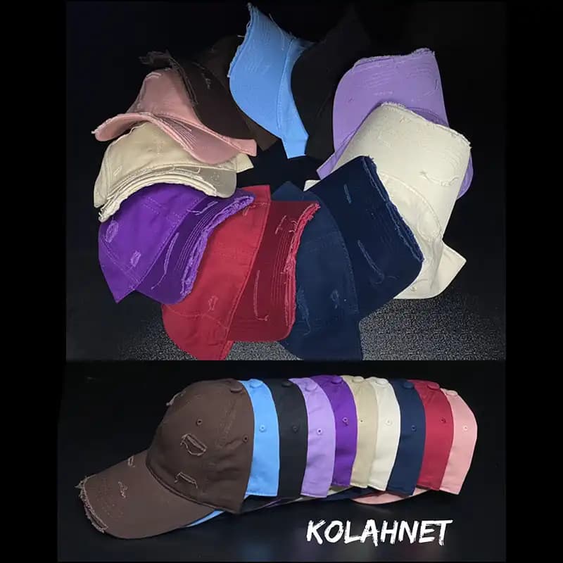 کلاه بیسبالی ساده زاپ دار کد 5448 — تصویر ۵