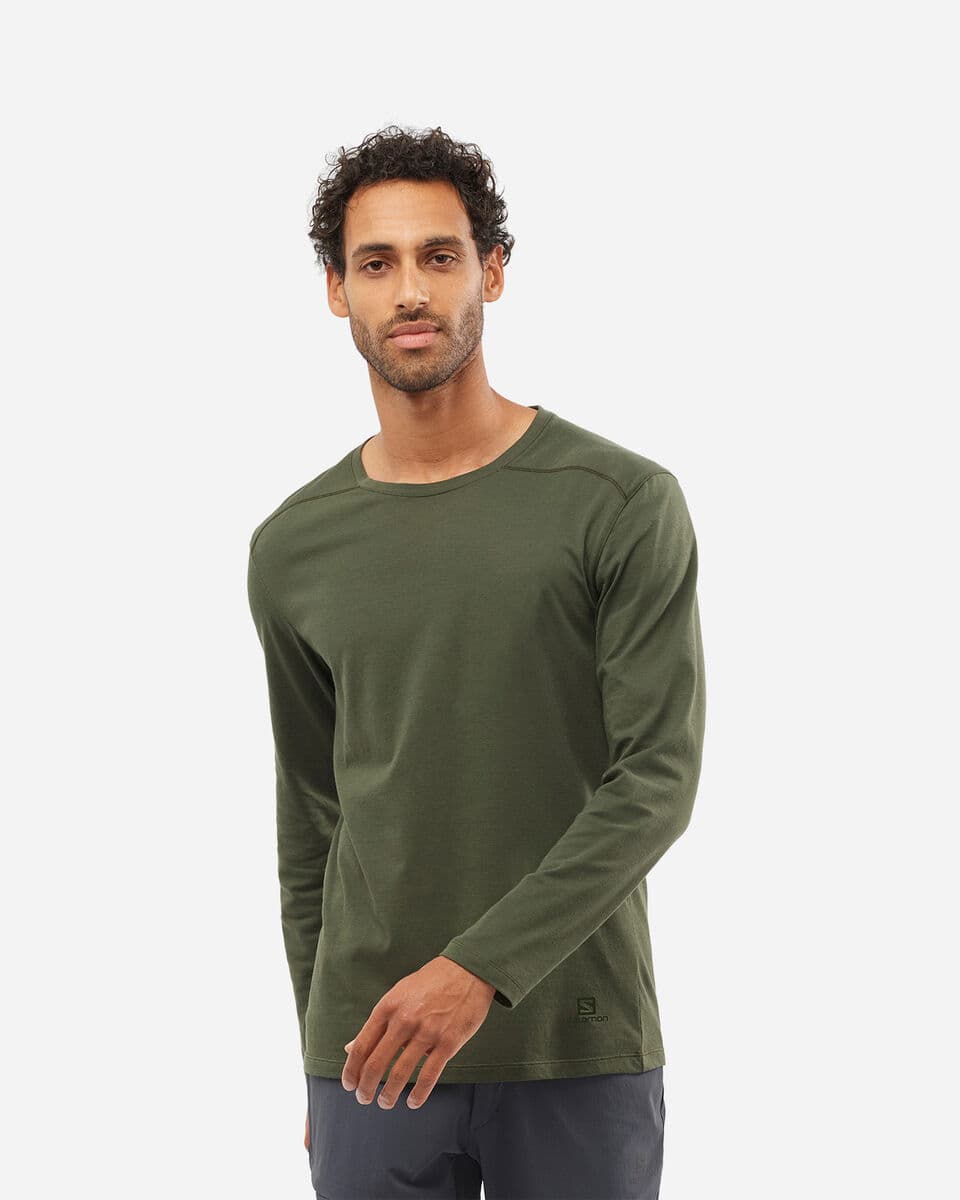 تیشرت آستین بلند سالامون / SALOMON – مدل Essential Ls / سبز — تصویر ۲