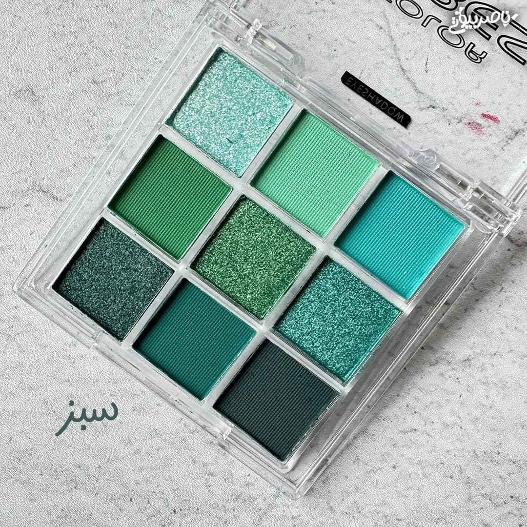 پالت سایه چشم 9 رنگ VIBES COLOR — تصویر ۲