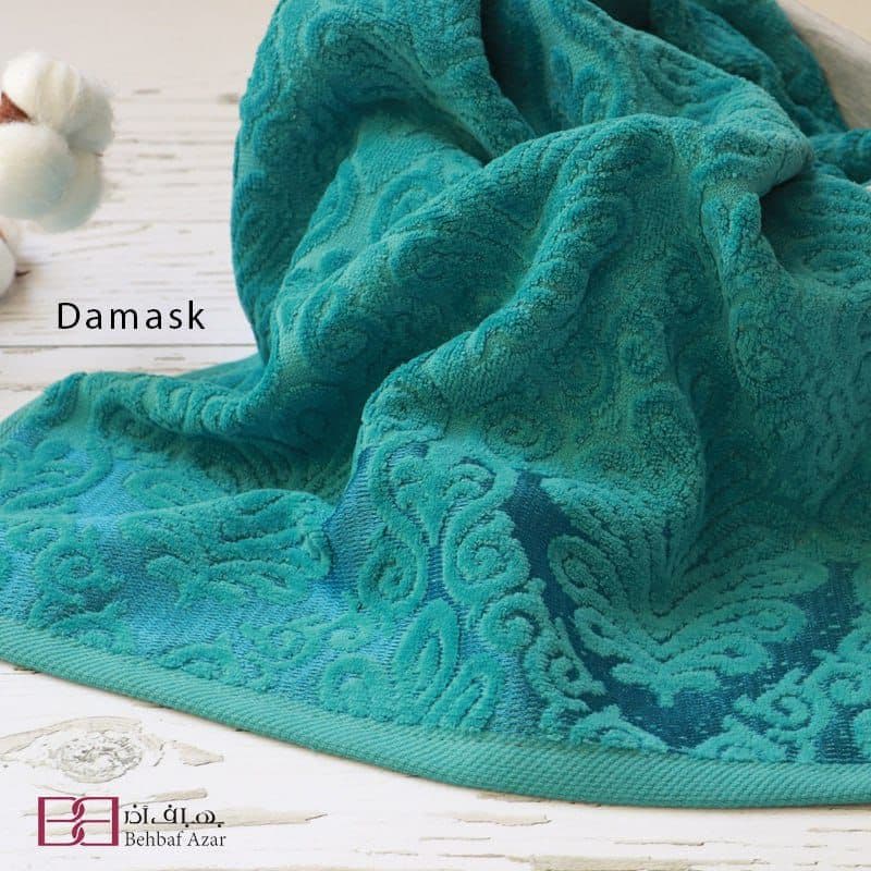 حوله دستی بهباف آذر مدل هارمونی سایز 78×40 سانتی متر — تصویر ۴
