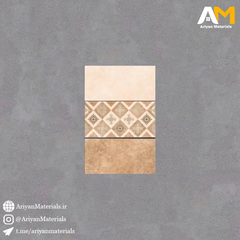 سرامیک دیواری طرح گراش کرم سرو