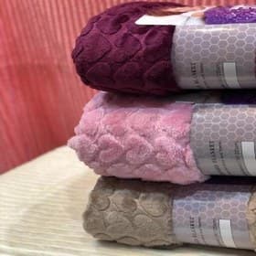 پتو مسافرتی دونفره تیسا مدل قلبی ابعاد 220×200 سانتی متر — تصویر ۳