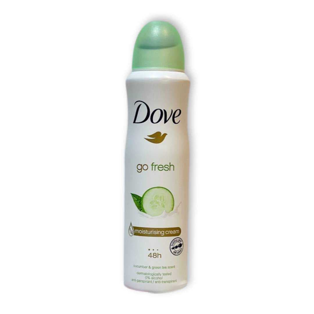 اسپری ضدتعریق زنانه انگلیسی خیار داوDove مدل Go Fresh حجم 150 میل