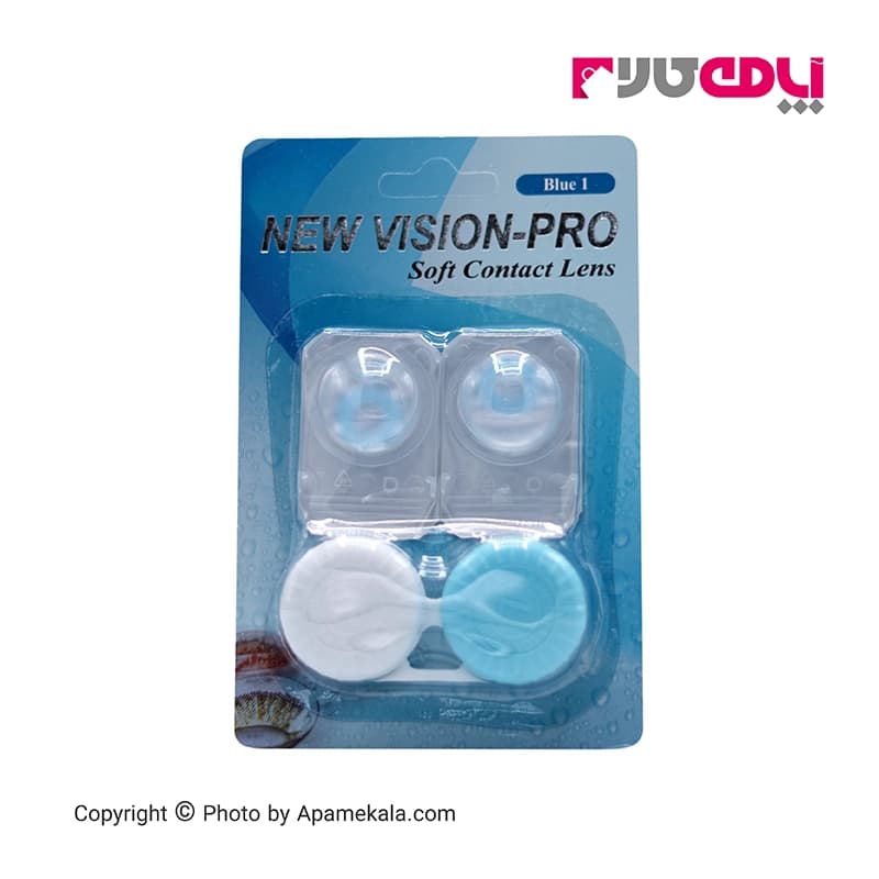 لنز آبی بدون دور New vision-pro blue 1