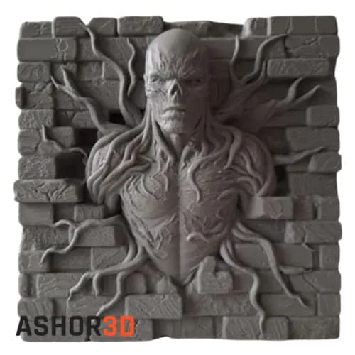 دکوری سه بعدی Vecna Stranger Things طرح برجسته