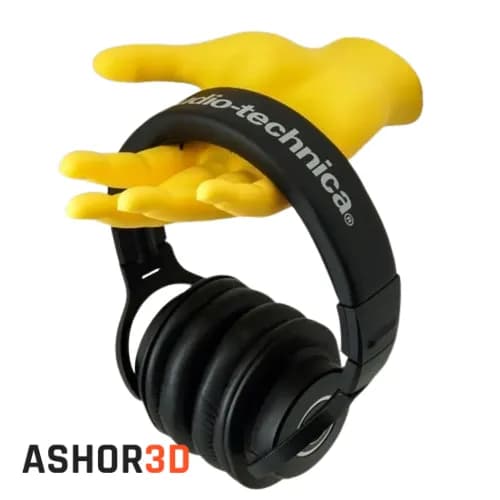 هولدر دیواری هدفون طرح دست پرینت سهبعدی Ashor3D — تصویر ۴