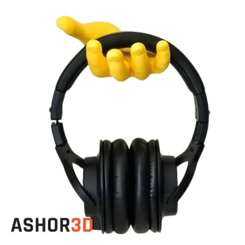 هولدر دیواری هدفون طرح دست پرینت سهبعدی Ashor3D