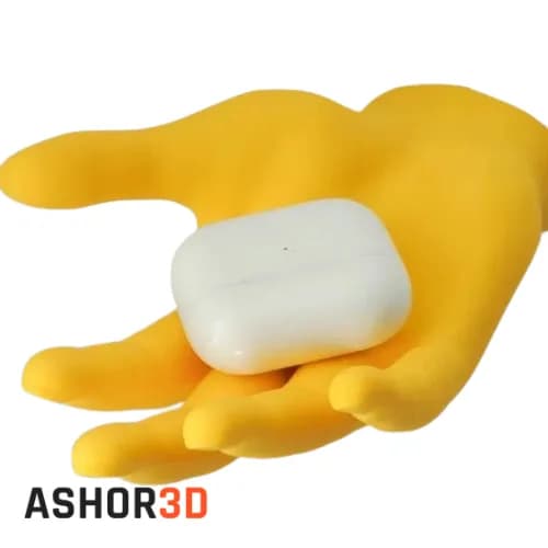 هولدر دیواری هدفون طرح دست پرینت سهبعدی Ashor3D — تصویر ۳