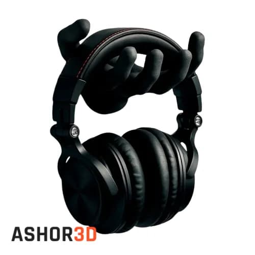 نگهدارنده دیواری هدفون طرح دست Ashor3D | جنس PLA