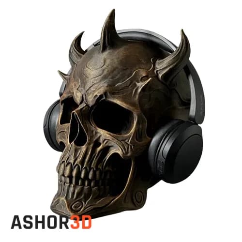 نگهدارنده هدفون طرح The Horned Skull