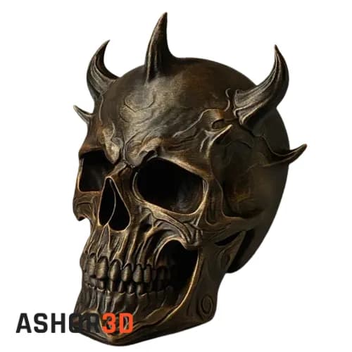 نگهدارنده هدفون طرح The Horned Skull — تصویر ۴